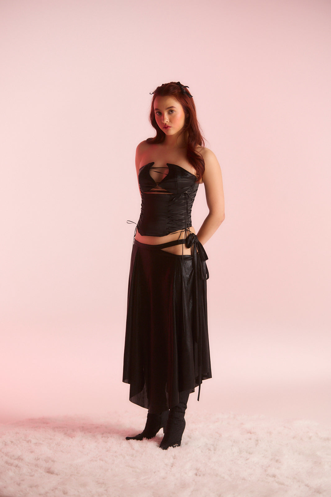 Allure Midi Skirt - Black