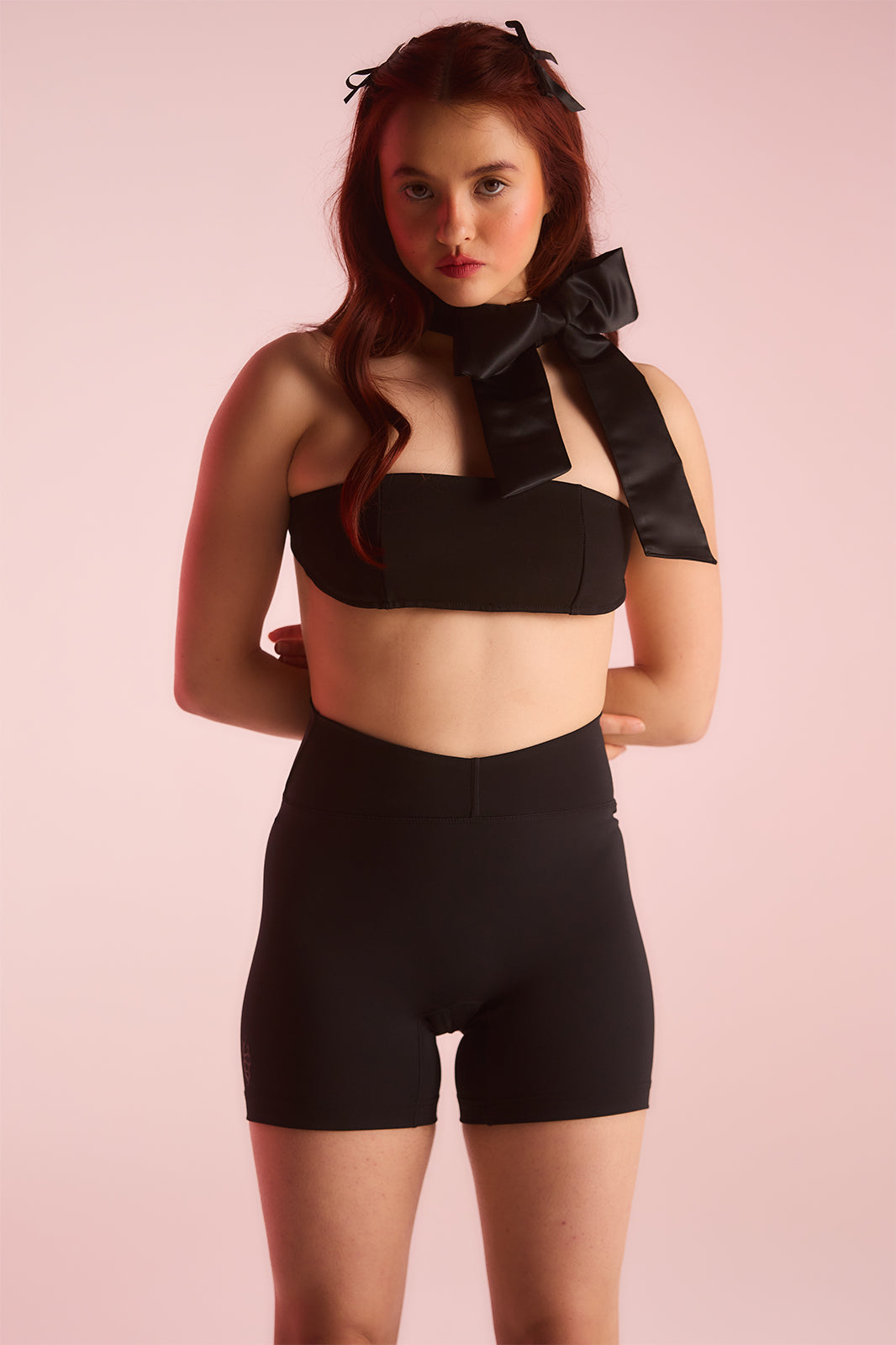 Delicate Bow Top - Black